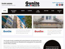 Tablet Screenshot of gunite.co.uk